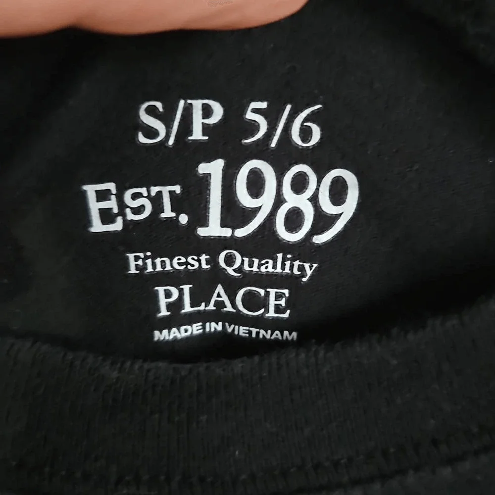 Children's Place Kids S Black Tee Control The Game Videogame Theme 100% Cotton